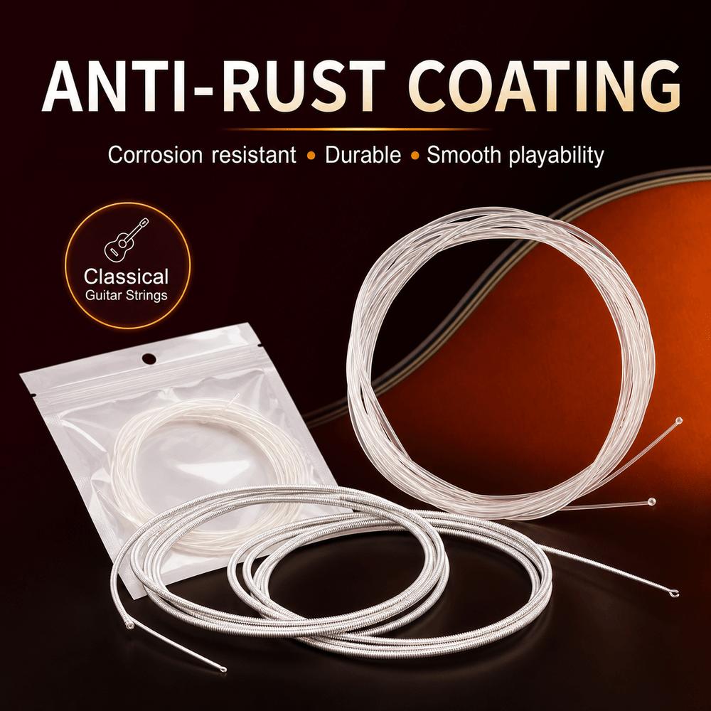 Nylon Guitar String Set Super Light Tension Replacement Guitar Strings  For Classic Acoustic Guitar