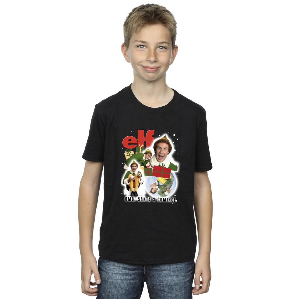 Elf Chłopięcy T-shirt z kolażem Buddy