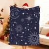 V Vintage C Celestial Sun Moon Stars Blanket Soft Throw Blanket for Home Bedroom Bed Sofa Picnic Travel Office Rest Blanket Gift