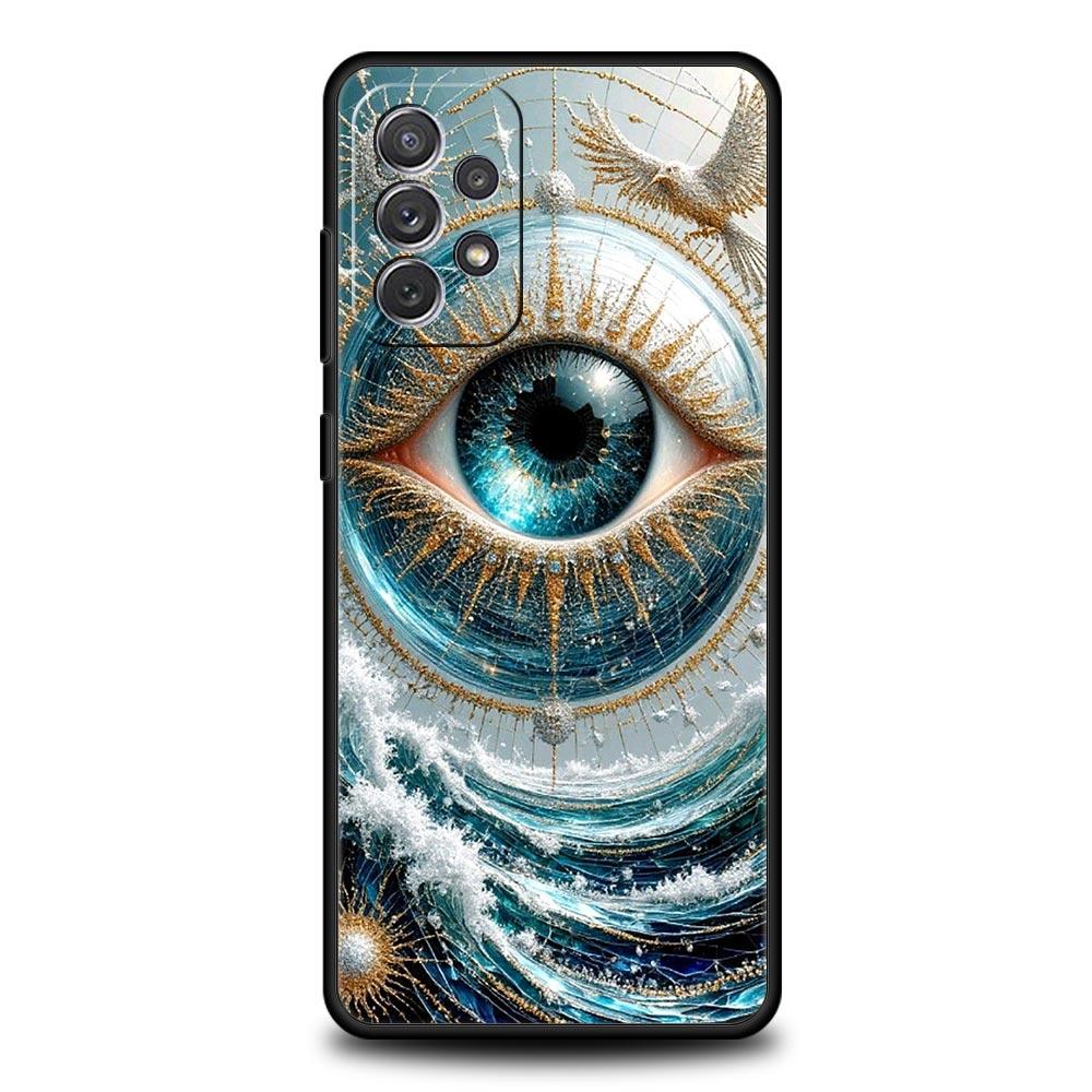 Fashion Eyelashes Eyes Phone Case for Samsung Galaxy A55 A35 A15 A14 A13 A25 A54 A51 A71 A72 A73 A32 A52 A41 5G Soft TPU Shell