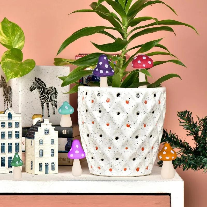 Wooden Mushroom Children's DIY Paintable Toy Creative Modern Minimalist Home Decor Solid Wood Mini Mushroom