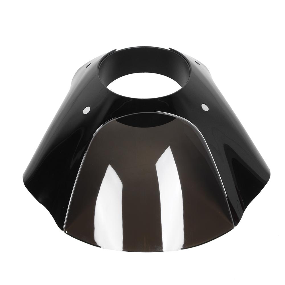 6in Vintage Motorcycle Headlight Fairing Smoky Windshield Universal Modified Part