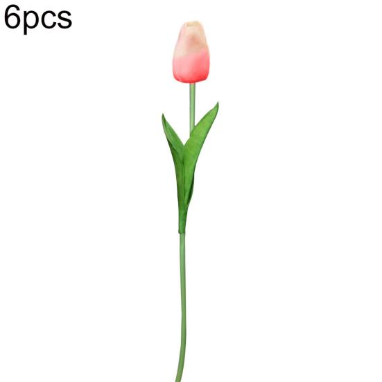 

6шт реалистичные искусственные украшения букет тюльпанов дома для вечеринки в саду