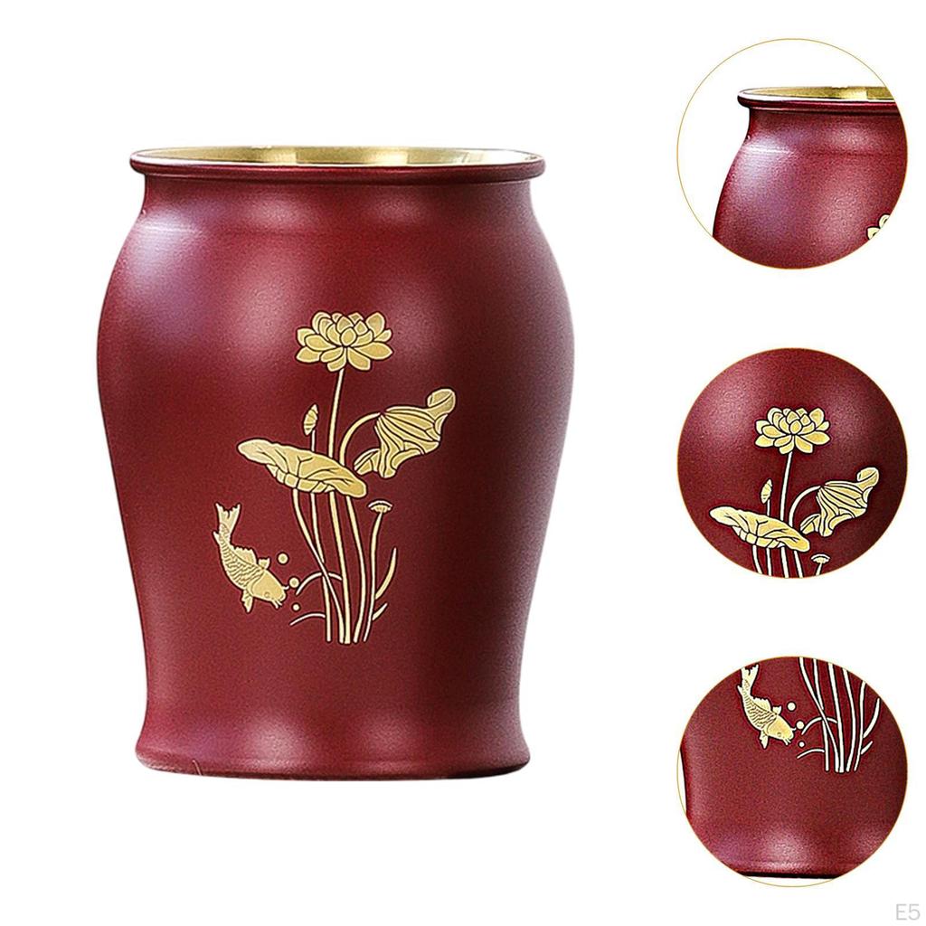 Metal Pen Holder Brush Home Elegant Desk Crafts Traditional Ideal Gift Office Multi Purpose