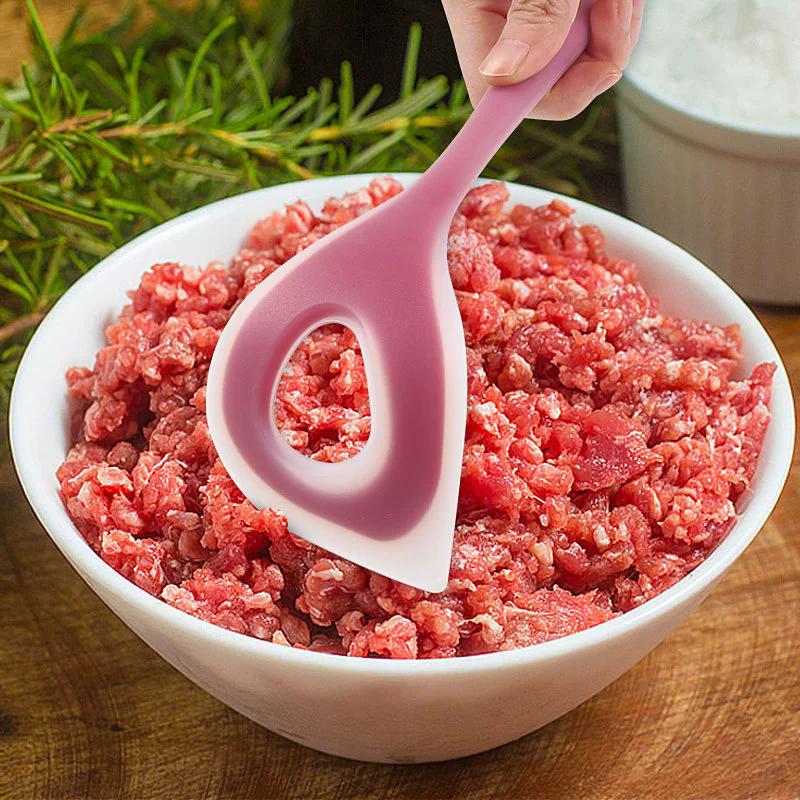 1pc Creative Silicone Meatball Maker Tool Durable Fish Ball Spoon Meatball Press Spoon Manual Meatball Scoop