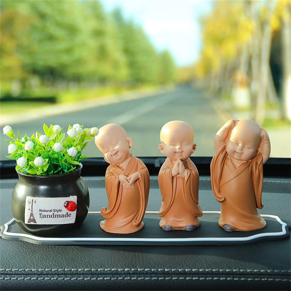 Decoration Desk Miniatures Little Monk Figurine Monk Ornament Buddha Monk Statue Small Monk Status