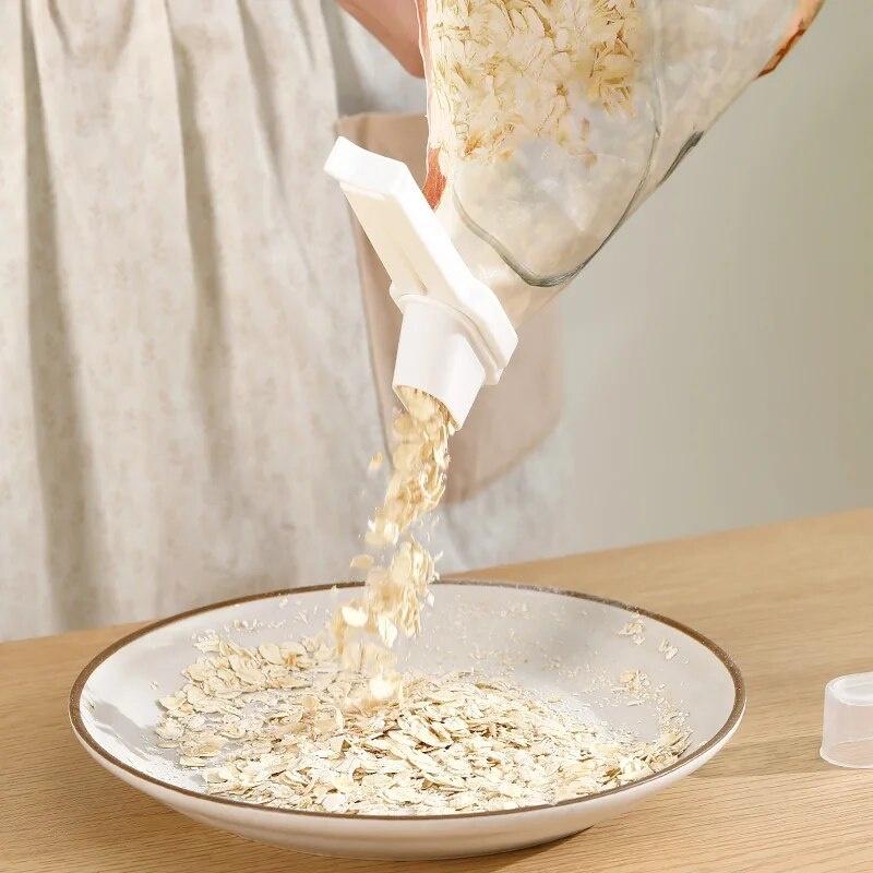 2 STÜCKE Lebensmittelbeutel-Verschlussklammern mit Deckel-Verschlussklammern Milchpulver-Snack-Clips Versiegelung Küchenwerkzeuge Lebensmittel Feuchtigkeitsbeständige Chips