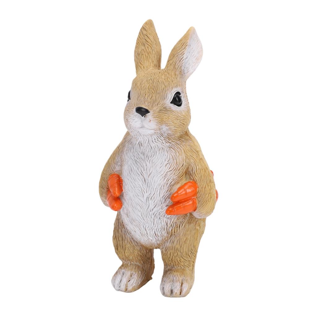 Rabbit Statue Garden Decor Resin Figurine Cute Animal Sculpture For Outdoor Ornament Patio Decor Home Desktop Gift