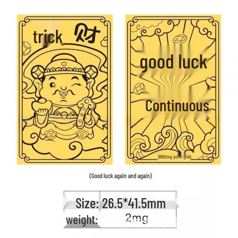2026 Pure Gold 999 Mobile Phone Sticker: Wealth Attraction Gold Flake for Prosperity