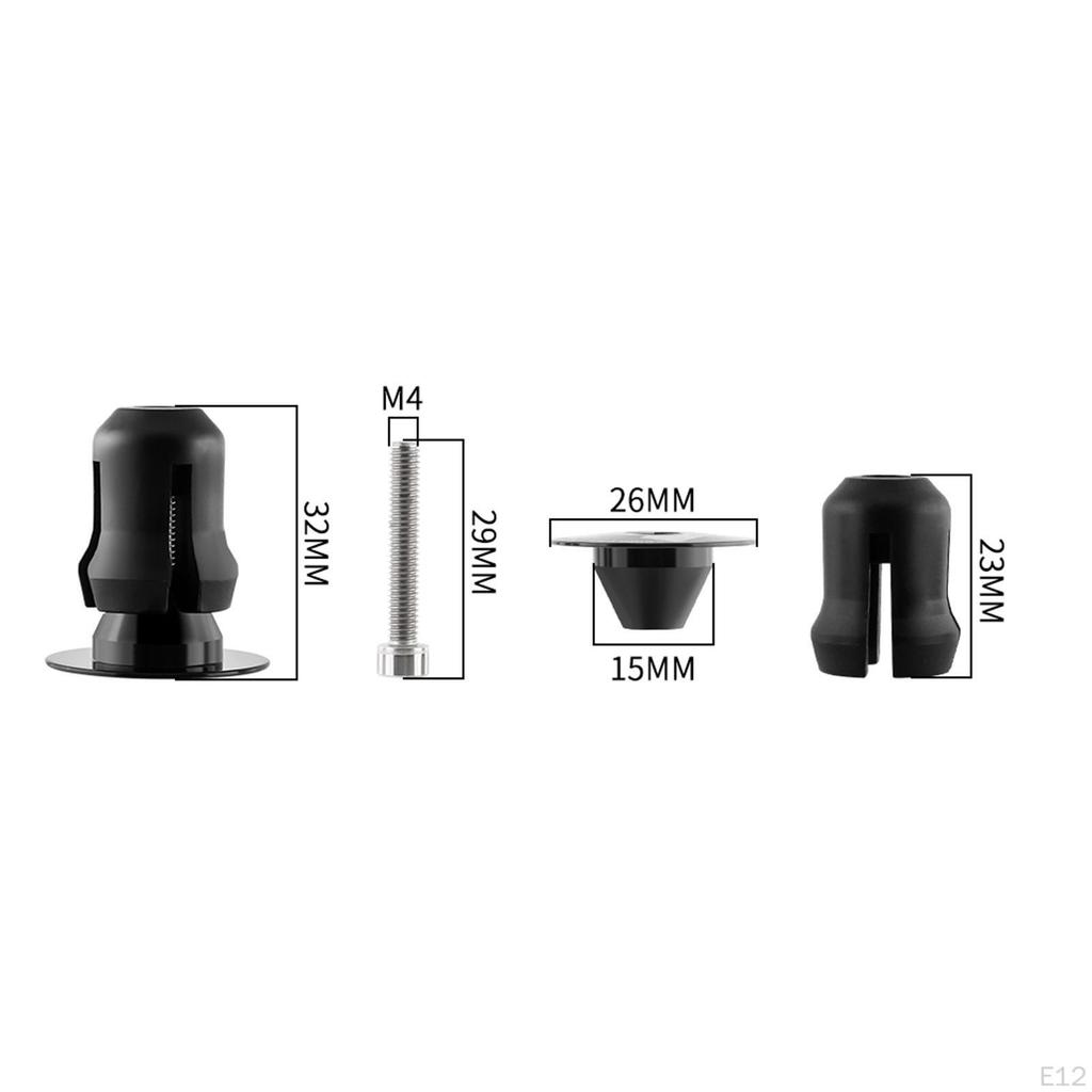 2 Pack Handlebar Plugs for Bikes, Folding Bike Accessories