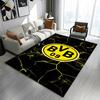 BVB 09 Logo mit gelbem sechseckigem Muster Gemusterter Teppich ein rutschfester Teppich geeignet für alle Jahreszeiten und jede Umgebung, Geschenk