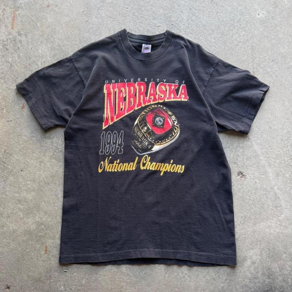 Vintage 1994 Nebraska Huskers National Champion Ring T-Shirt