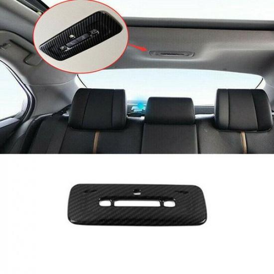 Carbon Fiber Rear Reading Light Lamp Cover Trim For Toyota Camry 2018-