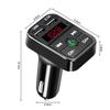 FM-Transmitter Bluetooth Auto 3.1A Dual USB-Anschluss + Typ-C-Aufladung Freisprechanruf Drahtloser Aux-Audio-Radiomodulator MP3-Player