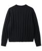 Openyard(Oy) Modish Cropped Stripe Cardigan - Black