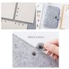 A5 A6 Portable Fashion Office Supplies Stationery Ring Binder Felt Notebook Felt Shell Portable Diary