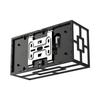 Applique murale LED 10W 3en1 IP44 Noir