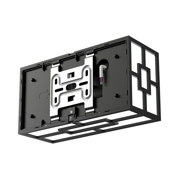 Applique murale LED 10W 3en1 IP44 Noir