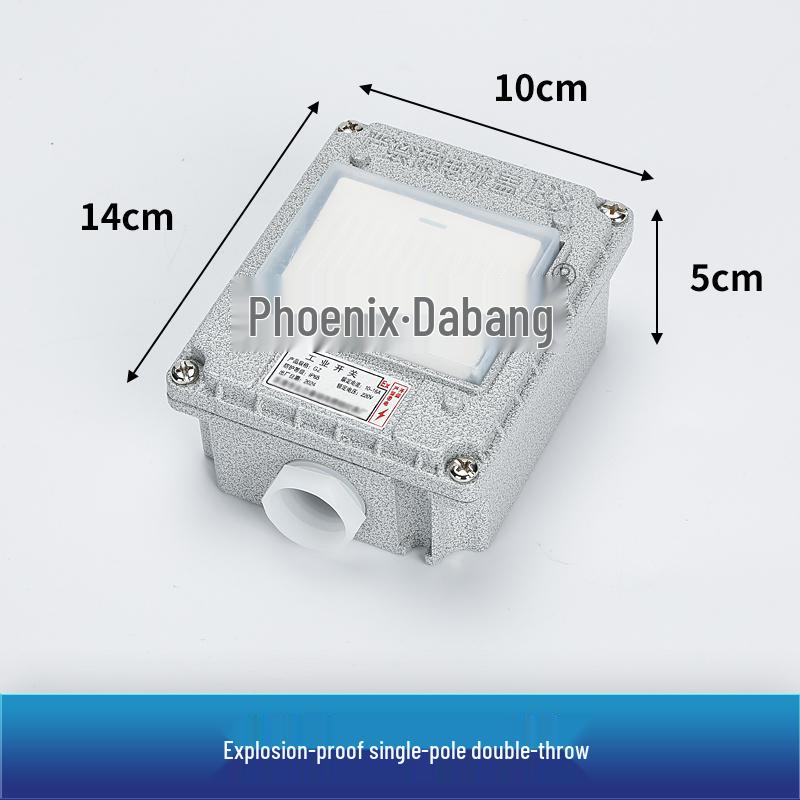 86 Type Industrial Explosion-Proof Wall Switch & Socket with Lighting Switch - EX Certified, 220V