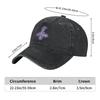 Chrome Purple Skeleton Ghost Band Baseball Caps Classic Distressed Denim 2025 Tour Music Sun Cap Outdoor Travel Adjustable Hats