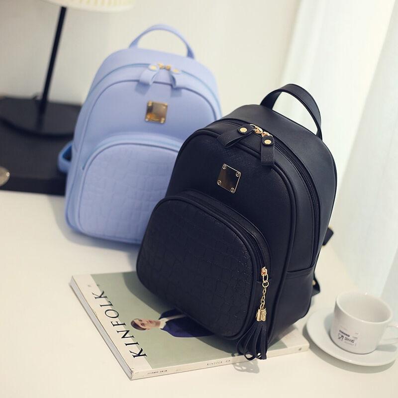 Elegant Women Pu Leather Braided Backpack With Adjustable Straps For Daily Use
