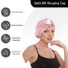 Imitation Silk Women Hat Solid Color Twist Knotted Design Turban Hat Solid Color Sleeping Hat Home Headwear