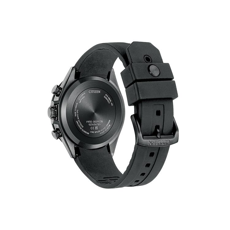 Citizen Attesa Light Powered Quartz Movement Titanium PU Strap Watch Unisex Silver Dial CC4055-14H