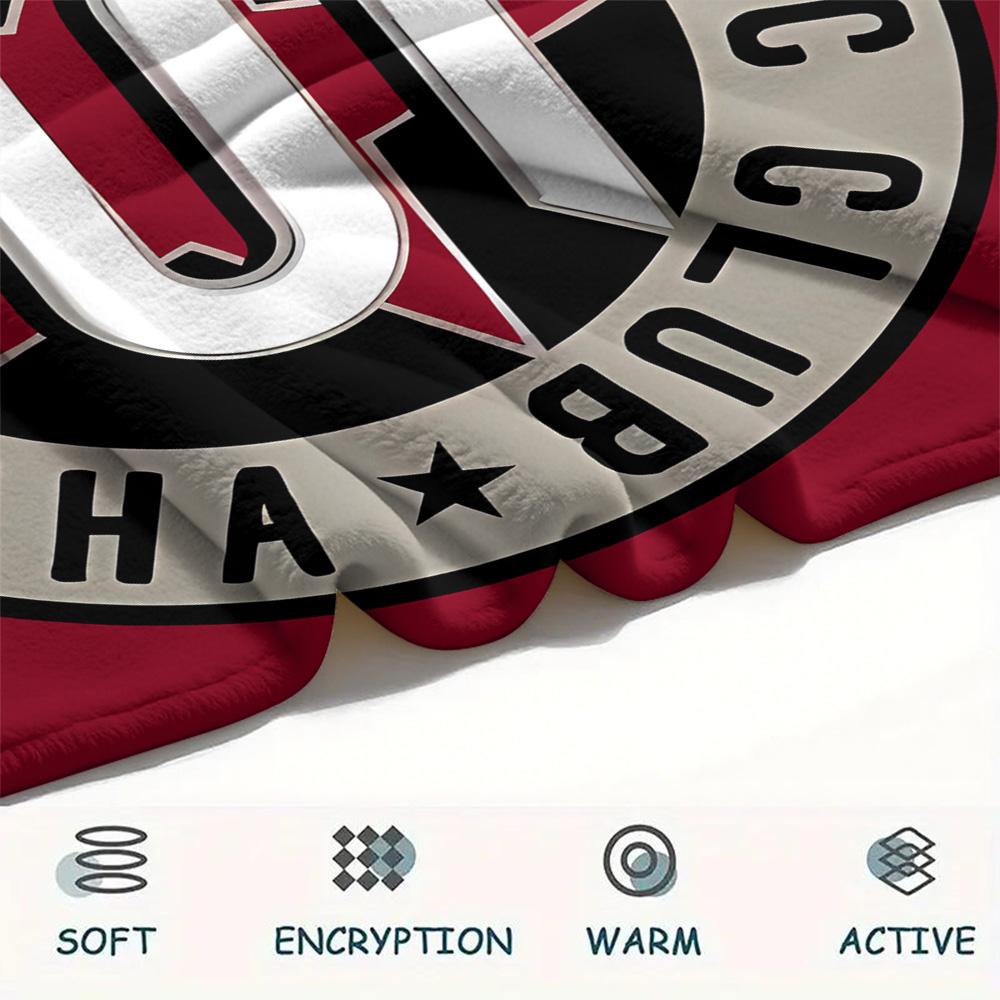 AC Sparta Praha Print Flannel Blanket, High quality Comfortable for All Seasons, Home Decor, Warmth and Comfort, Perfect for Christmas Gifts