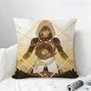 Game Genshin Impact Zhongli Cushion Cover Natural Linen Pillowcase Set AllinOne Decor for Sofa Bedroom  Chair