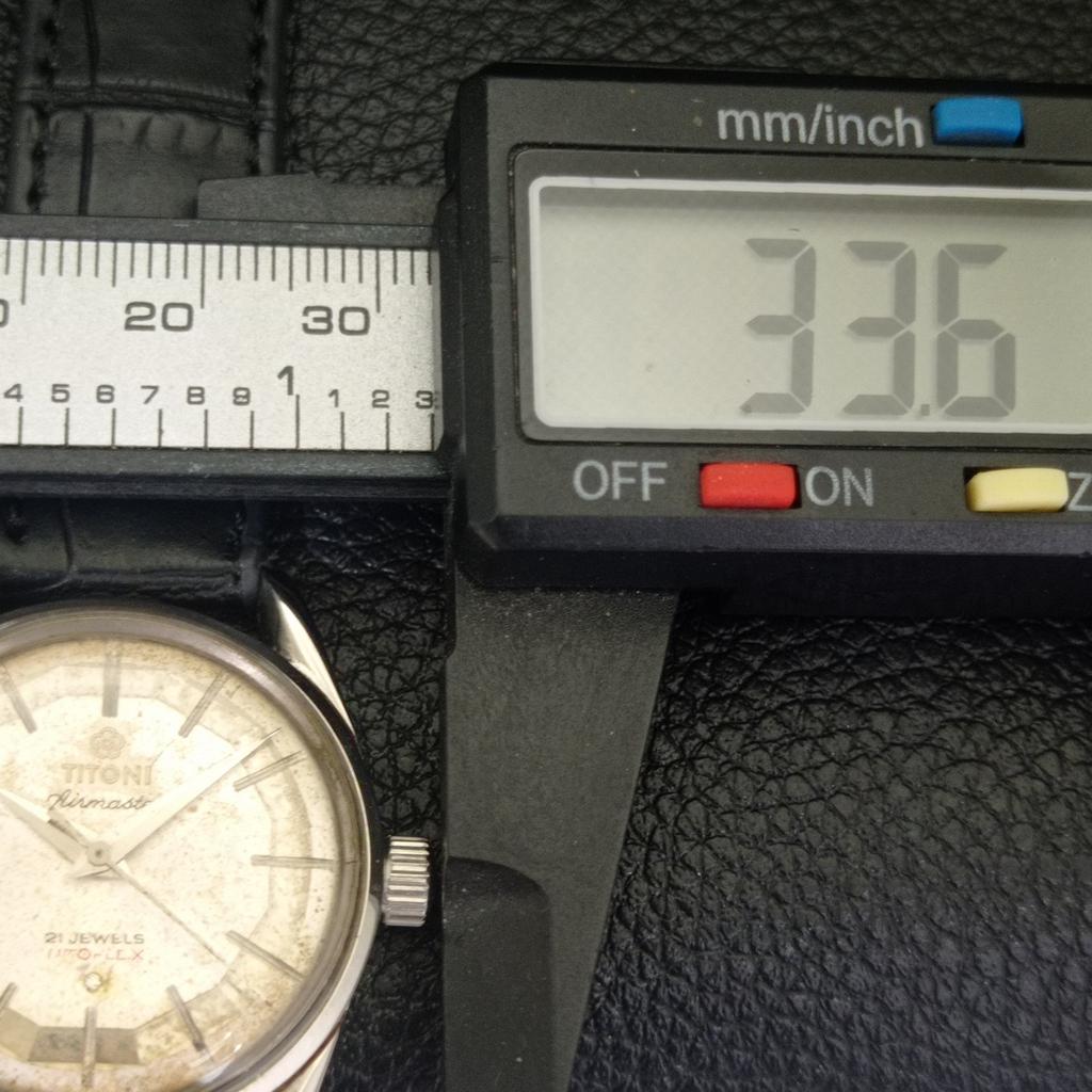 VINTAGE TITONI AIRMASTER TITOFLEX HAND-WINDING SWISS MENS WATCH a703226-1 R213a-a703226