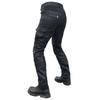 New product locomotive rider straight cycling pants anti-drop pants motorcycle waterproof windproof leather pants multi-bag overalls