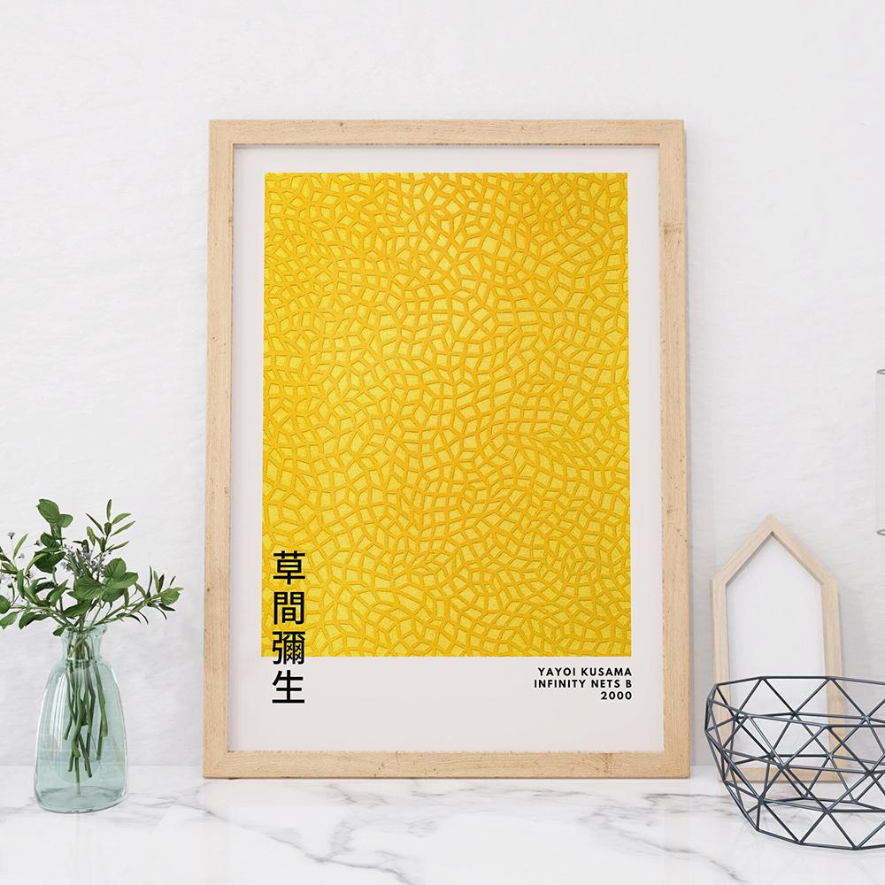 Mark Rothko Exhibition Poster Blue Pink Yellow Art Print Yayoi Kusama Vintage Museum Wall Picture Abstract Painting Home Decor