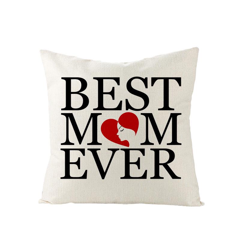 New Home Decoration Products Mother's Day Pillow Pillow Cover Polyester Sofa Cushion Cover