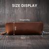 Personalized Real Leather Pencil case Custom Pens Case Aesthetic Pouch Genuine Leather Pens Bag