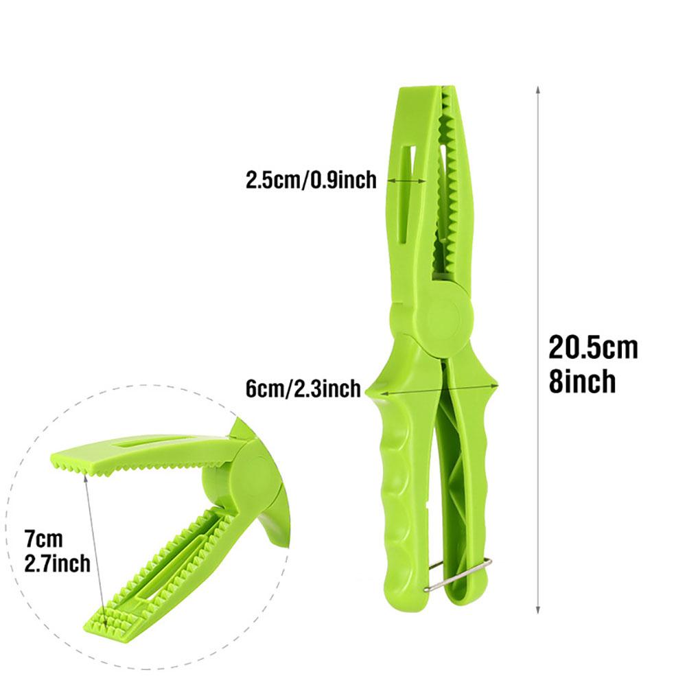 8.1 Inch Fishing Grabber Floating Fish Gripper Scale Hook Clamp Mouth Pliers Lip Grip Tool Gifts For Men