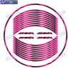 For kawasaki ZX-14R ZZR1400 motorcycle 17 inch front and rear rims decals decorate waterproof reflective wheel hub stickers