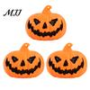 Creative Holiday Home Ornamentation 3Pcs Halloween LED Pumpkin Light, Spooky Ghost Hanging Durable Plastic Ornaments Decor for Bar, Glowing