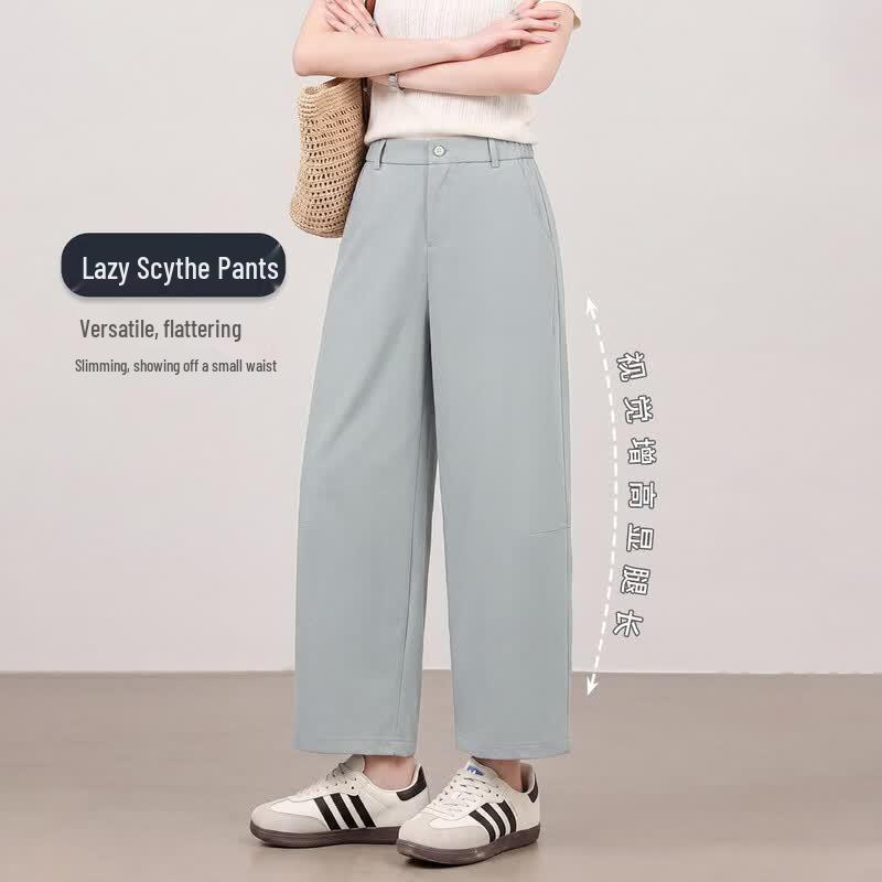 Women s High-Waisted Loose Fit Harem Pants S