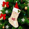 Christmas Stockings Plush Cat Dog Design Santa Claus Xmas Stockings Large Opening Candy Gift Holder Hanging Decor for Tree And Fireplace