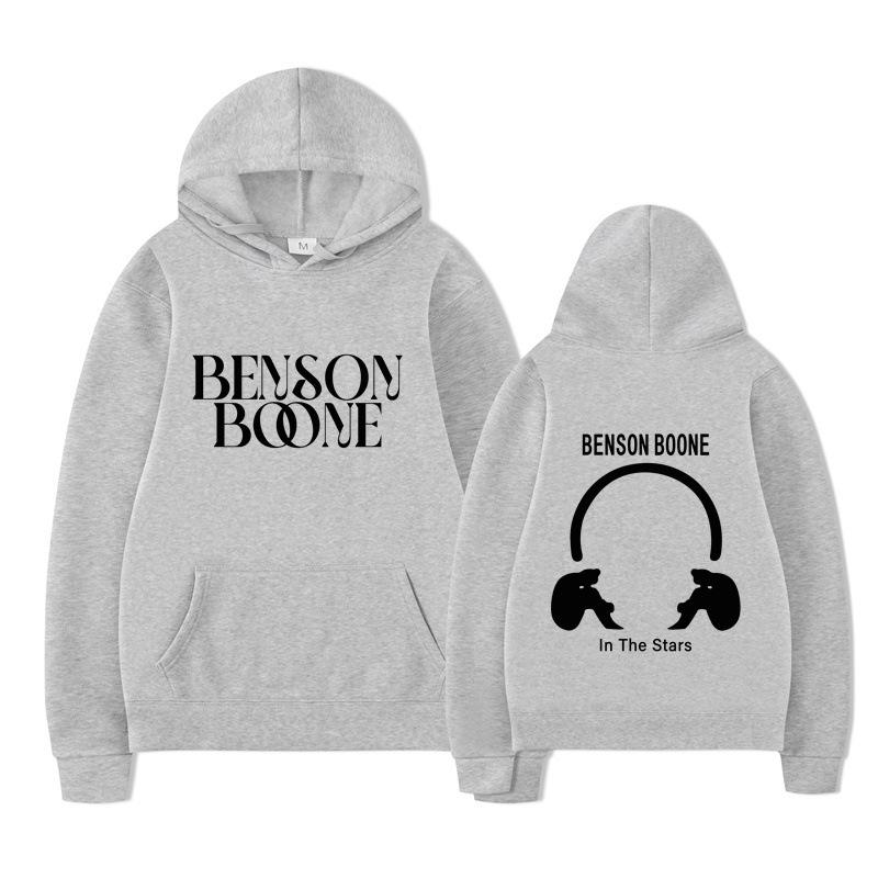 Benson Boone Print Men's Hoodies Boys Harajuku Girls Hip Hop Pullover Fancy Music Gift Casual Loose Comfortable Sweatshirt