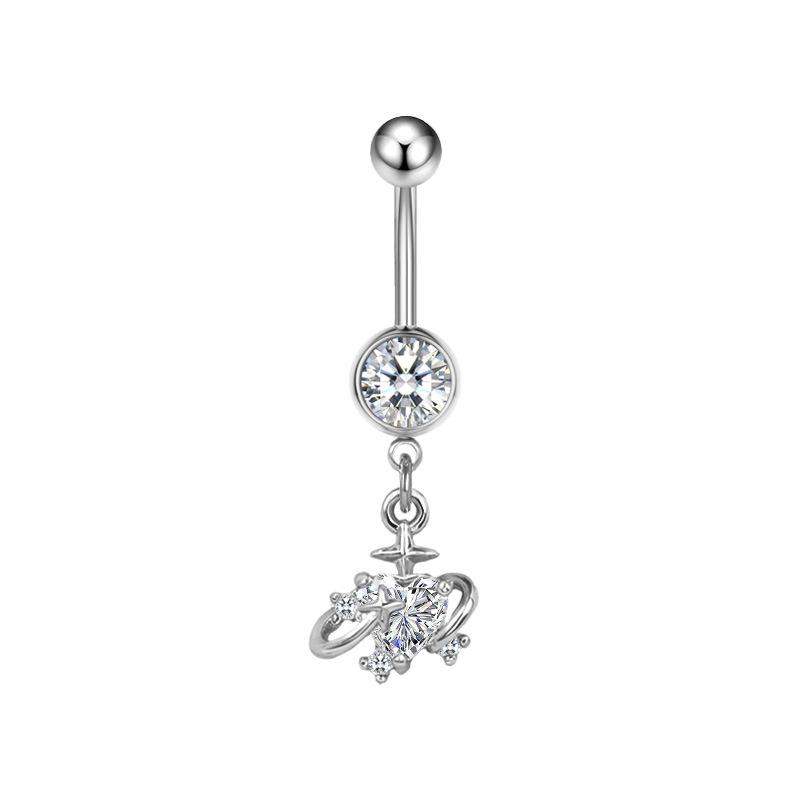 Gaibei Trendy Star Bow Navel Ring for Girls