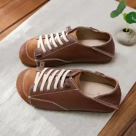 Mokassin Damenschuhe Halbschuhe Flacher Boden Schnürer Loafer Damen Freizeit Outdoor Faulenzer Schuhe Leichte Einfarbige Flache Schuhe