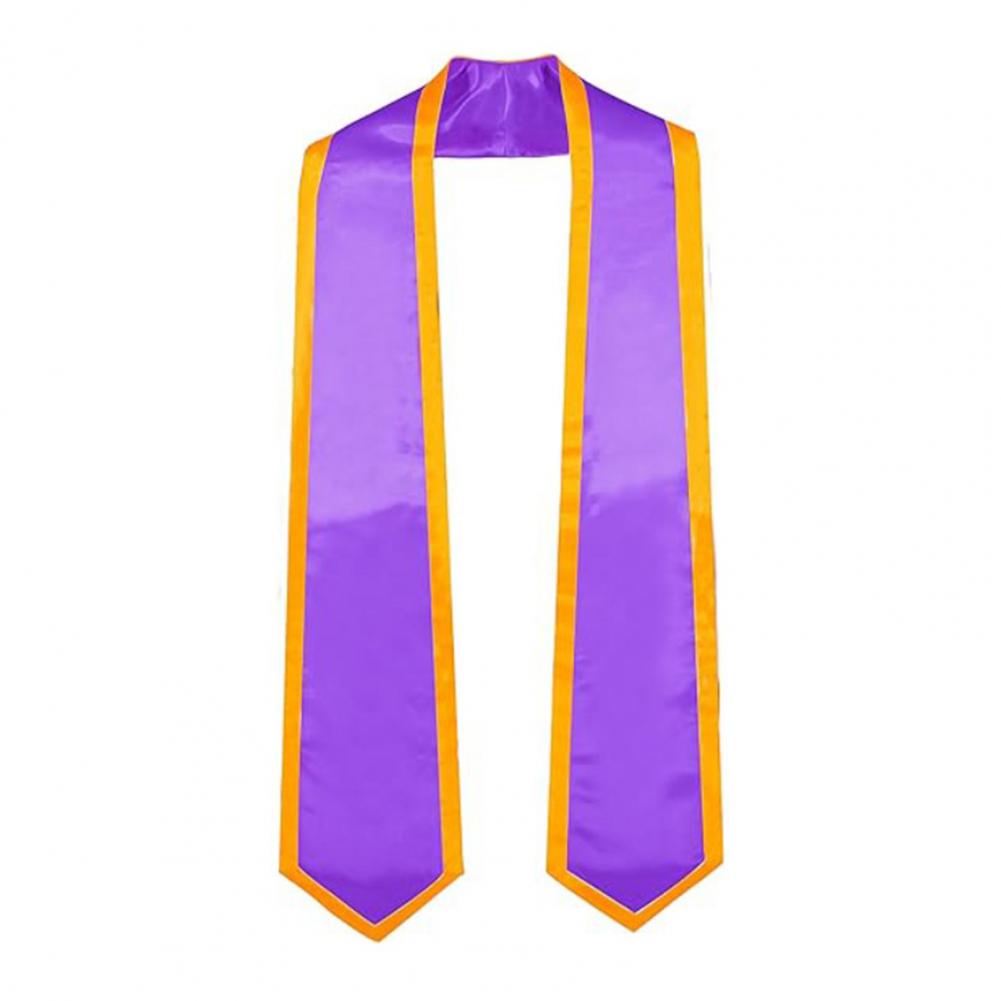 Graduation Accessory 72-inch Long Satin Graduation Ribbon Smooth Border Design for Parties Celebrations
