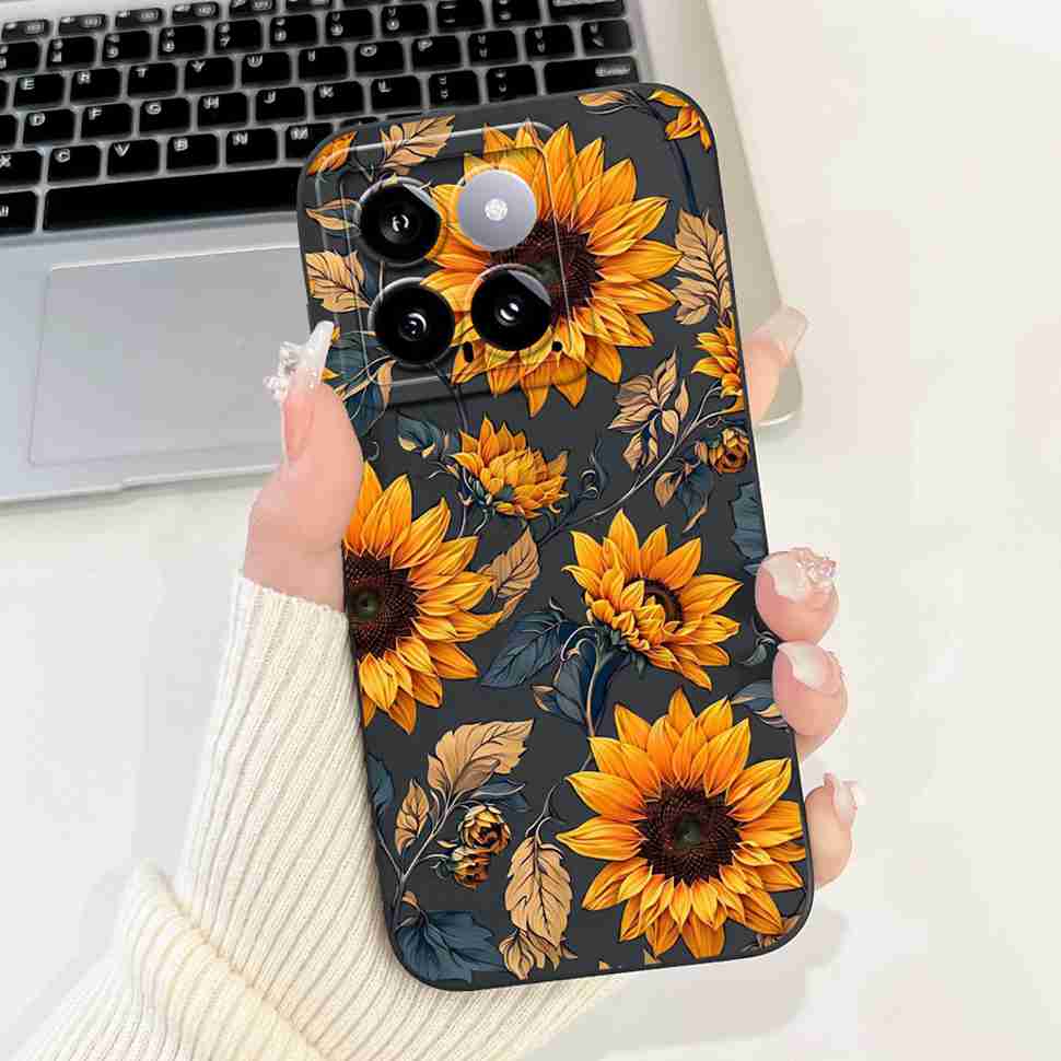Cover For Xiaomi 14 Case Silicone Shockproof Soft Camera Protective Pattern Matte For Xiaomi 14 Mi14 Xiaomi14 5G 2023 Cases