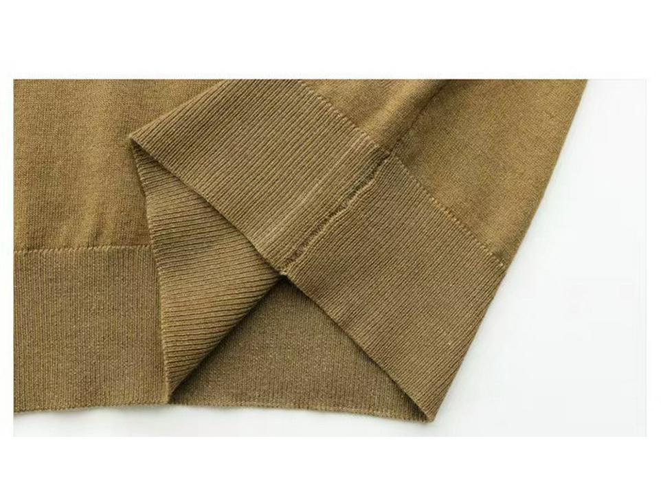 Damen Merino-Wolle Basisschicht mit Spitze und Lochmuster - Altersreduzierender Rundhals-Pullover für Herbst/Winter