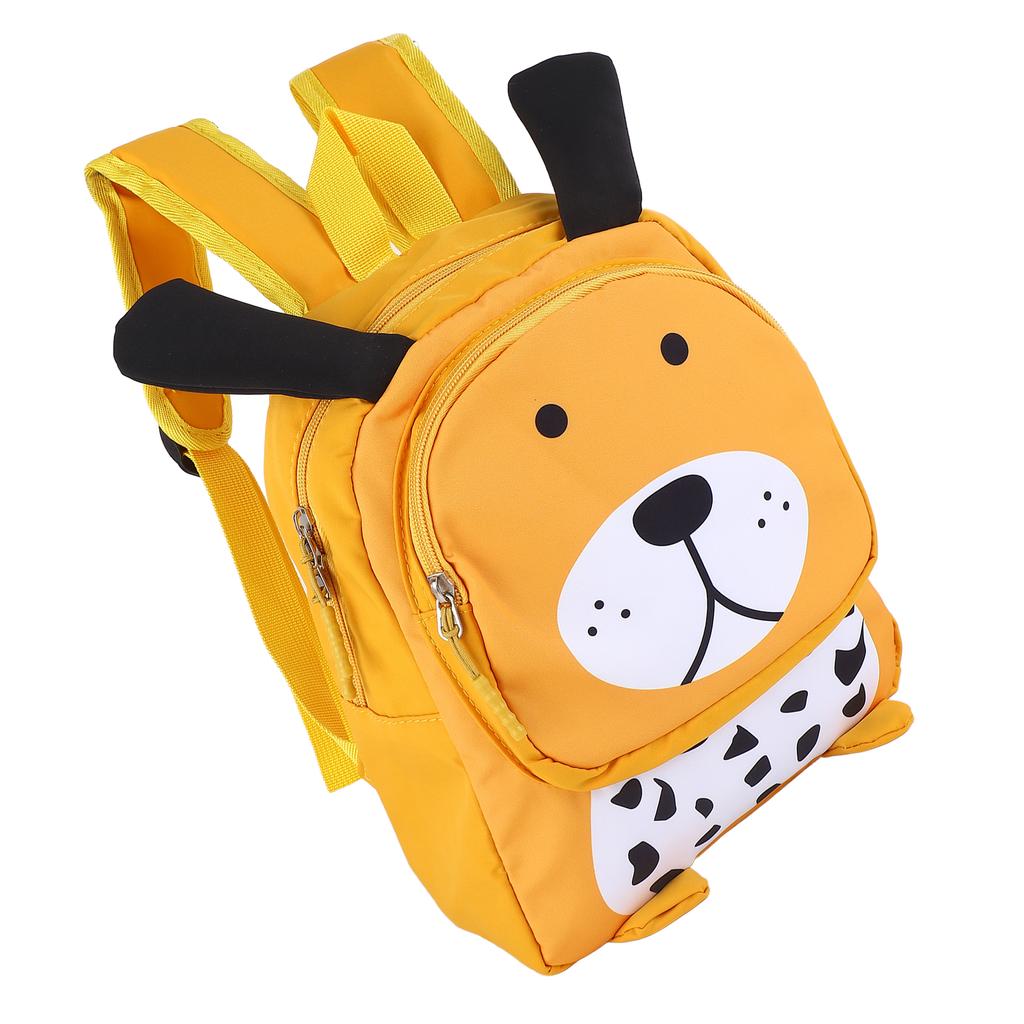 Kids Double Strap Shoulder Bag Purse Cute Dog Shape Spine Protection Toddler Backpack Yellow Free