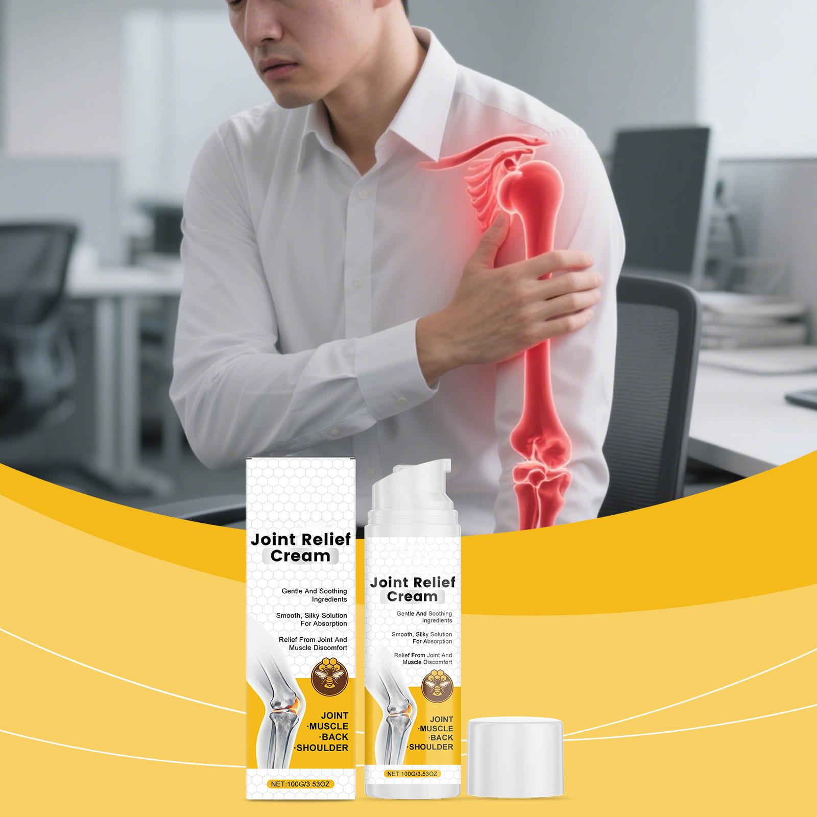 Крем для суставов нежный, увлажняющий и комфортный для суставов. Применяйте ежедневно как массажный крем для суставов One Size