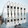 50pc Fishing Lures Hook Connector for Saltwater Freshwater Swivels with Snaps Bearing Rolling Swivels