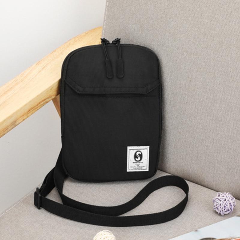 Vintage Military Style Men Canvas Shoulder Bag With Adjustable Strap And Multiple Slots