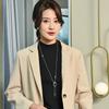 Clothes Versatile Classic Tulip Sweater Chain Autumn And Winter Long Crystal Water Drop Necklace Women